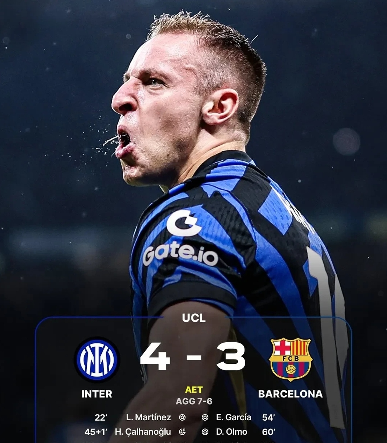 巴塞罗那力克AC米兰，取得胜利